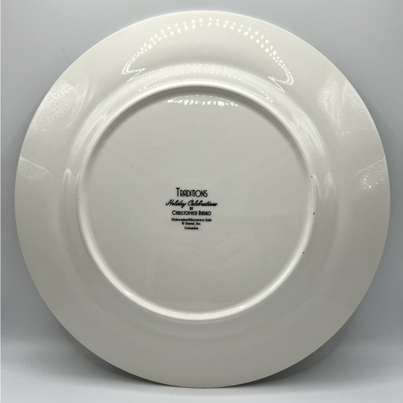Christopher Radko Traditions Holiday Celebrations Christmas Tree Dinner Plate - Picture 11 of 12